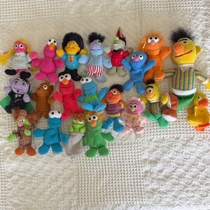 Colorful Sesame Street Plush Toy Set